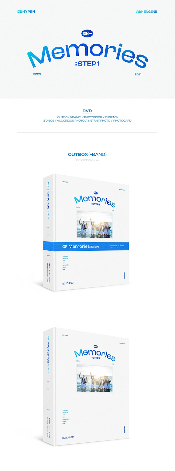 ENHYPEN PIECES OF MEMORIES & MEMORIES : STEP 1 DVD