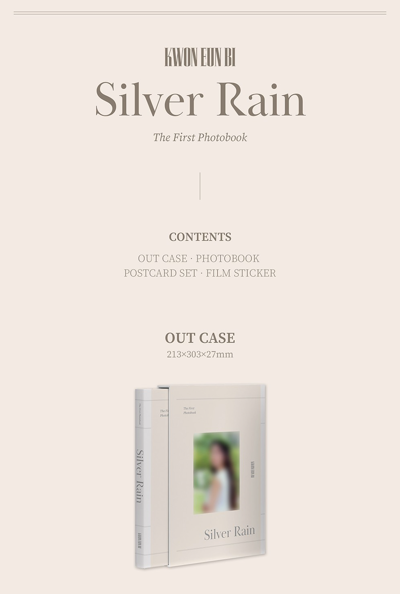 KWON EUN BI - THE FIRST PHOTOBOOK [SILVER RAIN]