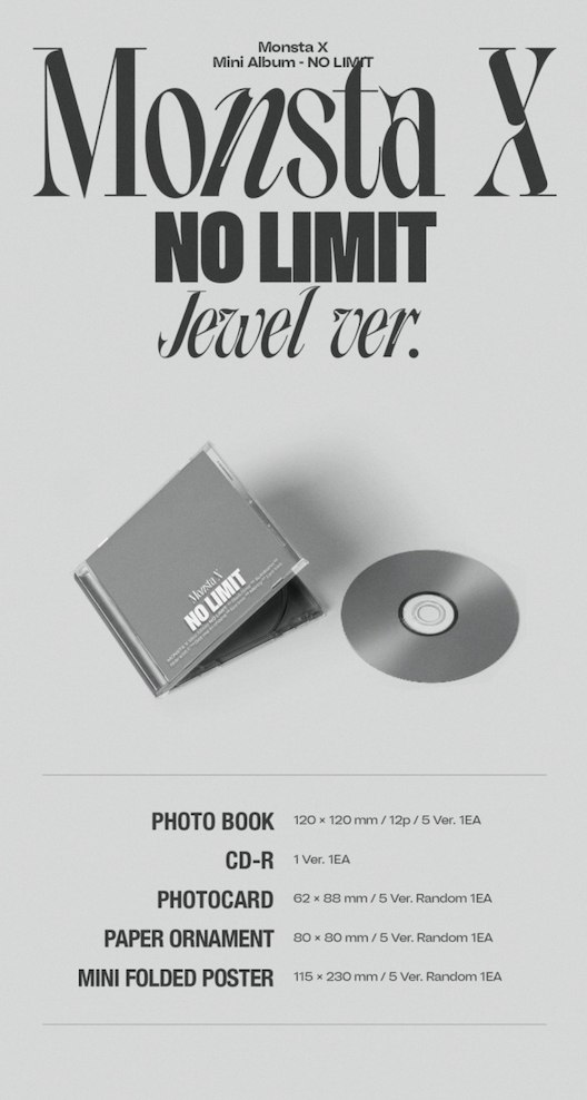 MONSTA X - NO LIMIT (10TH MINI ALBUM) JEWEL VER.