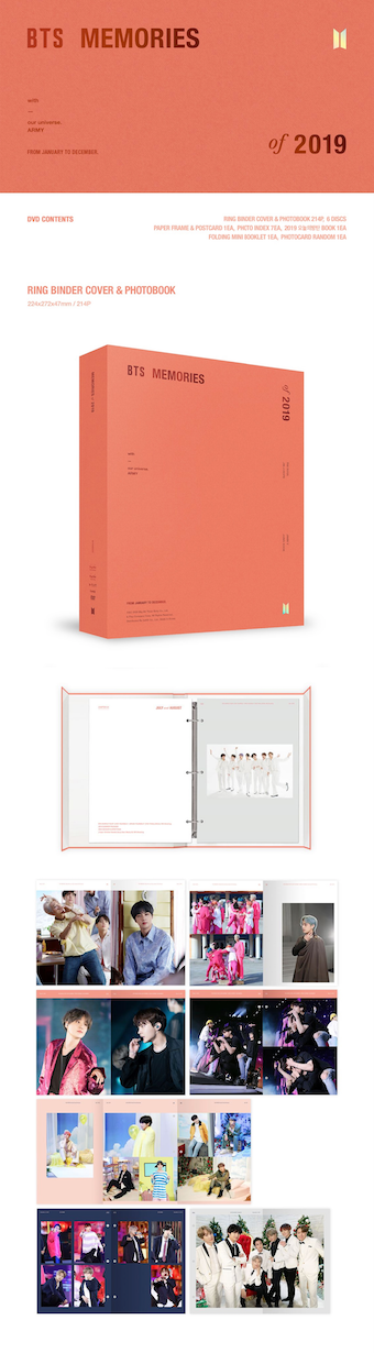 BTS MEMORIES OF 2019 DVD