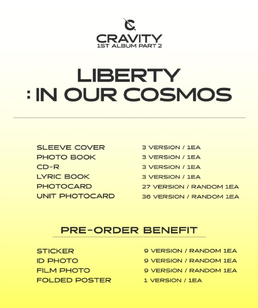 CRAVITY - VOL.1 PART.2 [LIBERTY : IN OUR COSMOS]