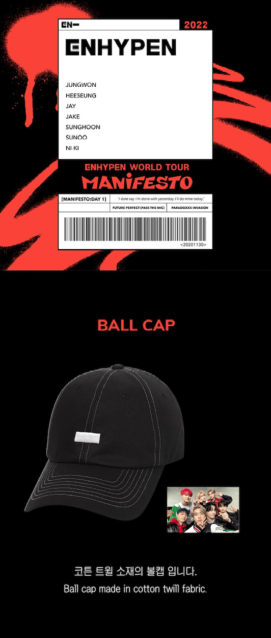 ENHYPEN [MANIFESTO] BALL CAP