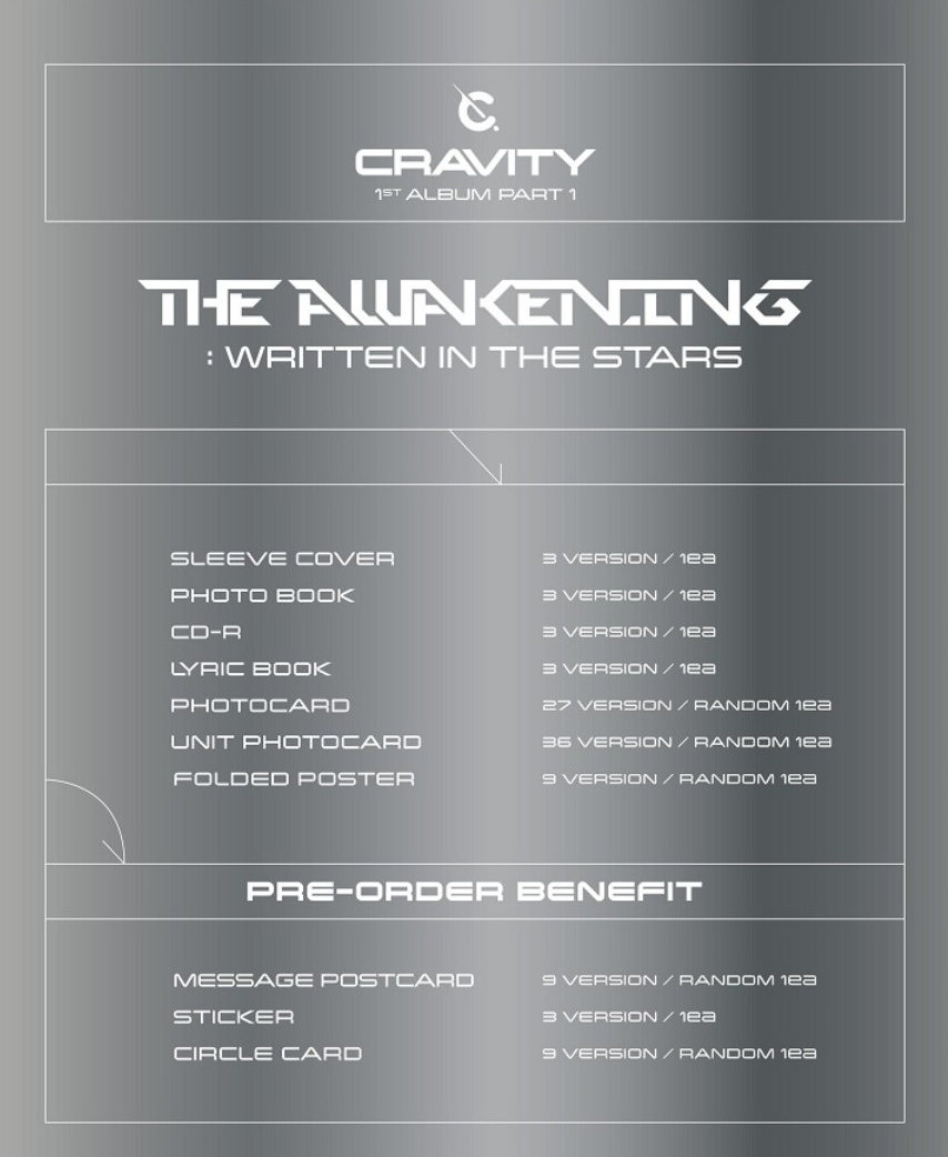 CRAVITY - VOL.1 PART.1 [THE AWAKENING : WRITTEN IN THE STARS]