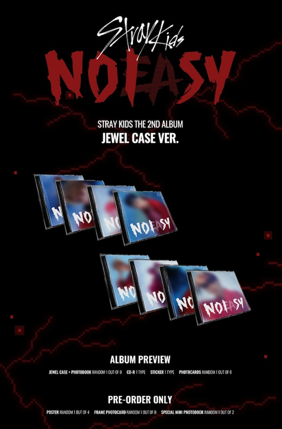 [PRE-ORDER ORDER] STRAY KIDS - VOL.2 [NOEASY] JEWEL CASE VER. (RANDOM VER.)