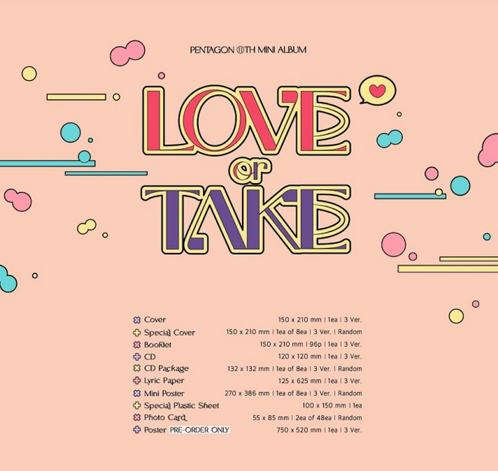 PENTAGON - LOVE OR TAKE (11TH MINI ALBUM)