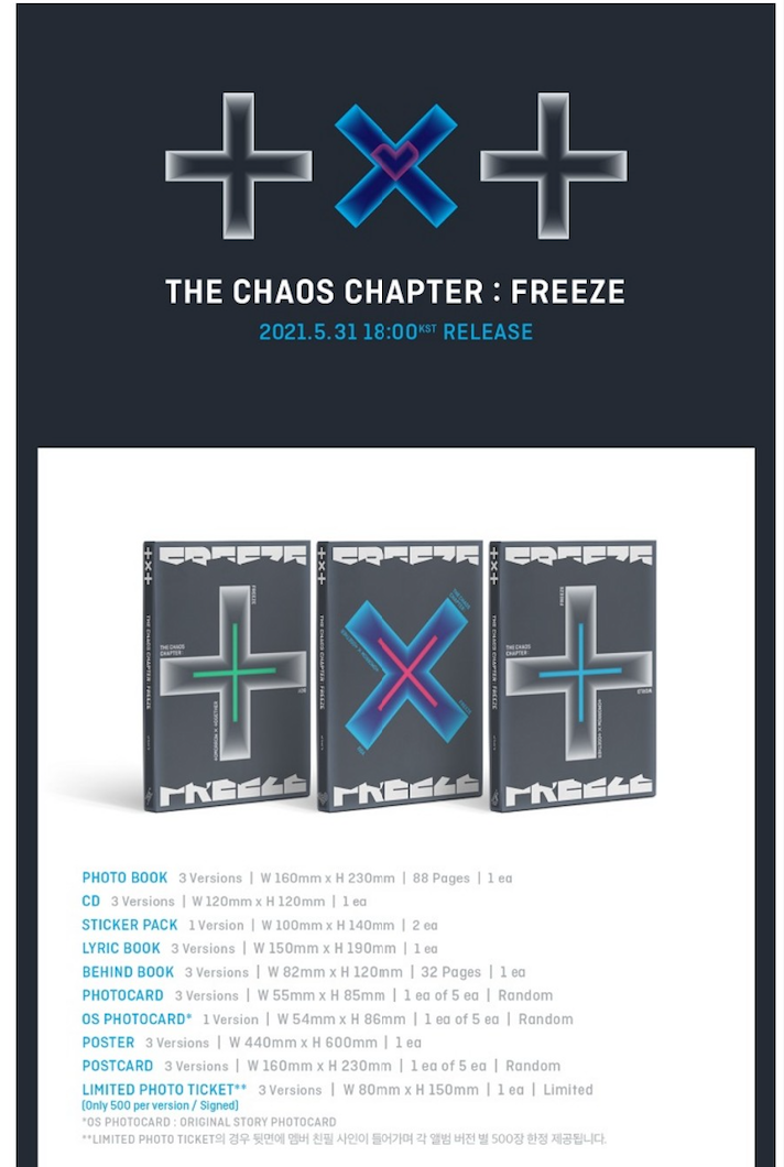 TOMORROW X TOGETHER (TXT) - CHAOS CHAPTER : FREEZE