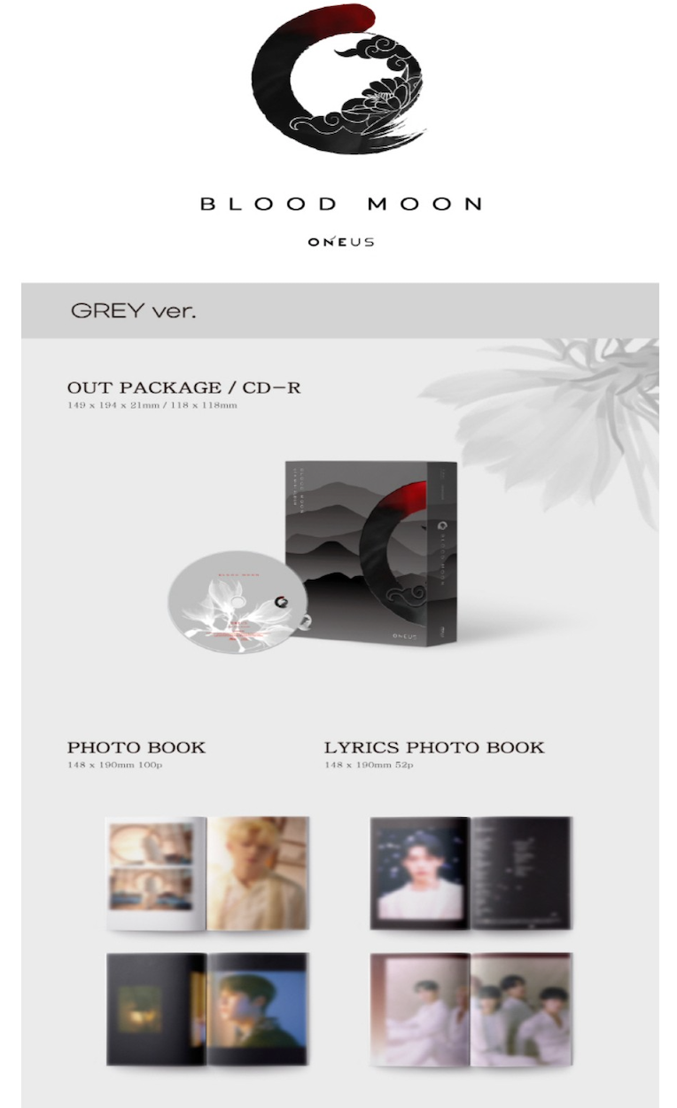 ONEUS - BLOOD MOON (6TH MINI ALBUM ) GREY VER.