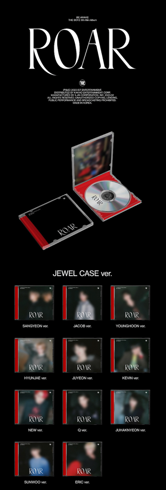 THE BOYZ - BE AWAKE (8TH MINI ALBUM) [JEWEL CASE] RANDOM Ver.