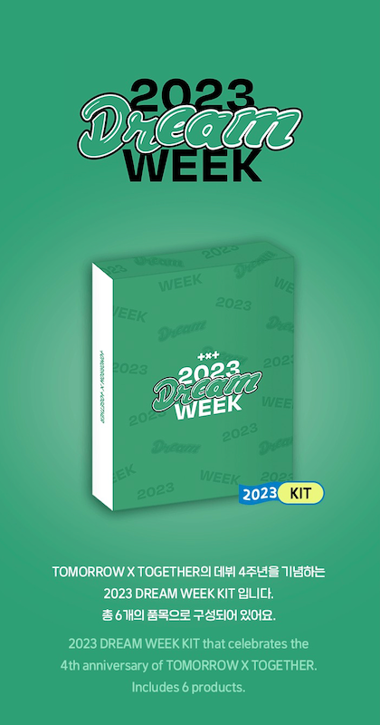 TXT 2023 DREAM WEEK KIT