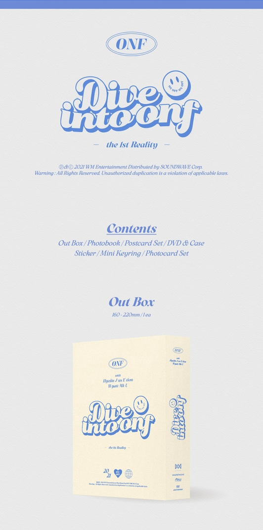 ONF - ONF THE 1ST REALITY [DIVE INTO ONF] DVD