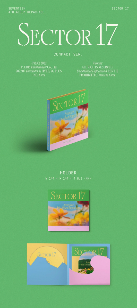 [WEVERSE] SEVENTEEN - VOL.4 REPACKAGE 'SECTOR 17' COMPACT VER. (RANDOM)