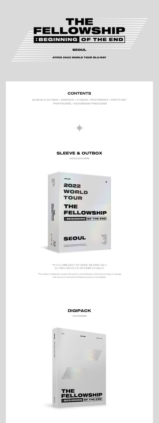 ATEEZ - THE FELLOWSHIP : BEGINNING OF THE END SEOUL [BLU-RAY]