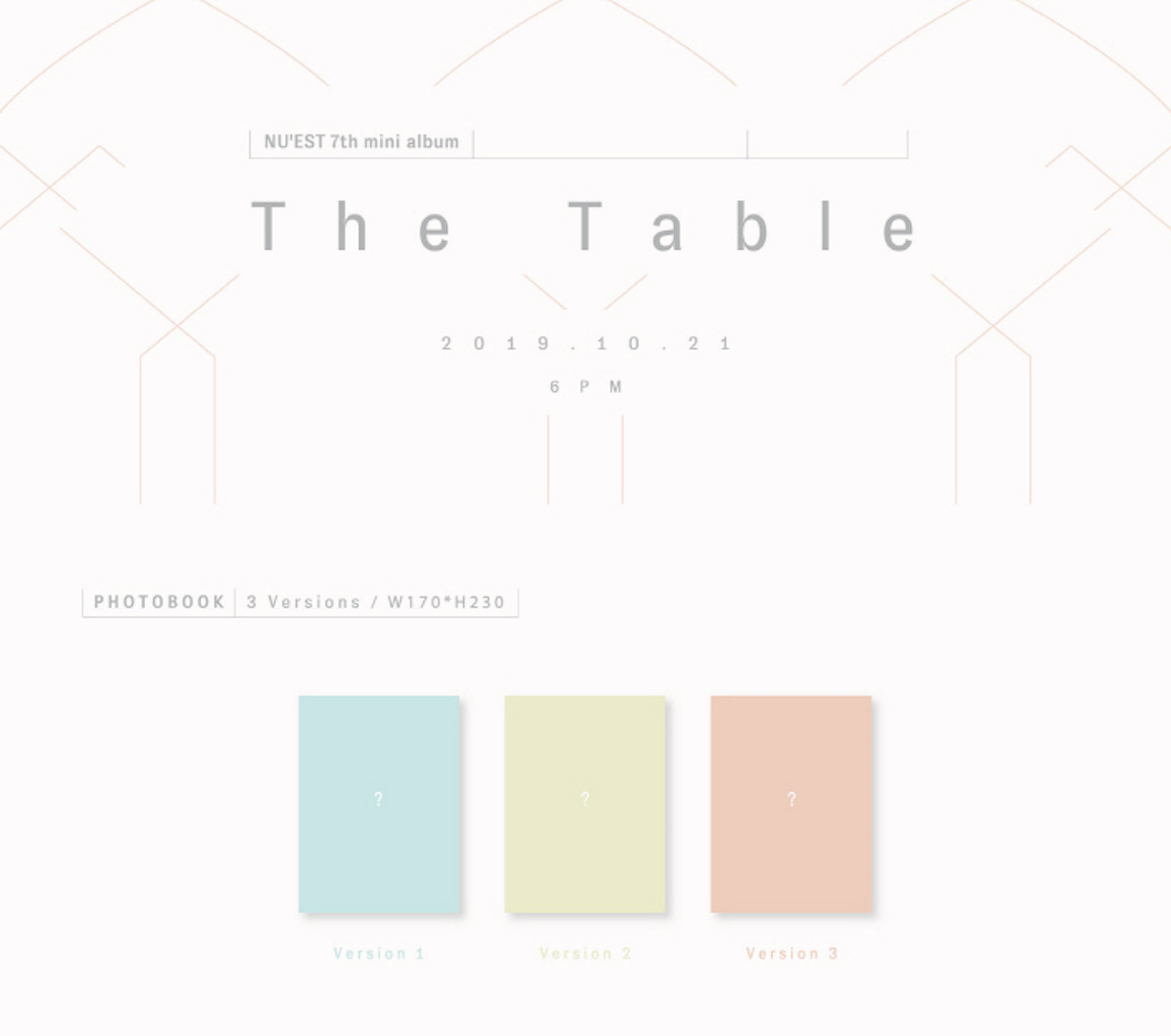 NU’EST – THE TABLE (7TH MINI ALBUM)