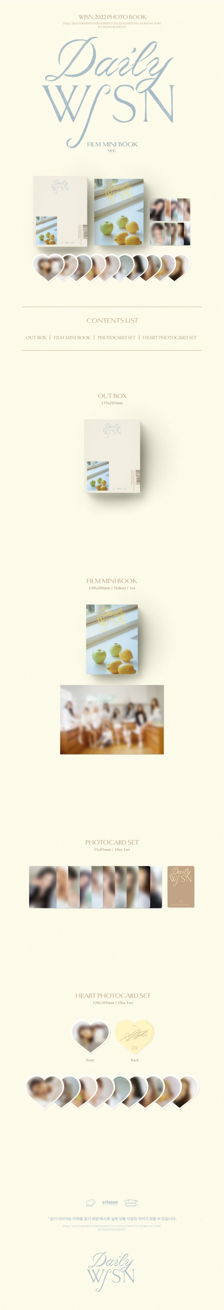 WJSN - 2022 PHOTOBOOK DAILY WJSN [FILM MINI BOOK ver.]