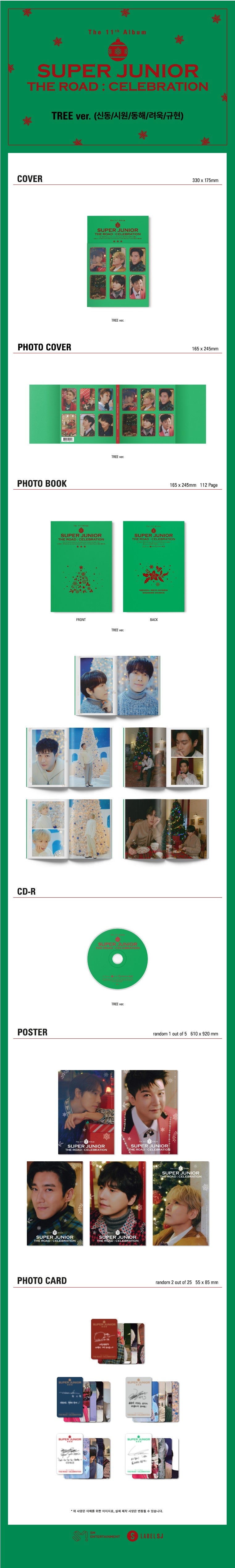 SUPER JUNIOR - VOL.11 [Vol.2 'THE ROAD : CELEBRATION'] (TREE VER.)