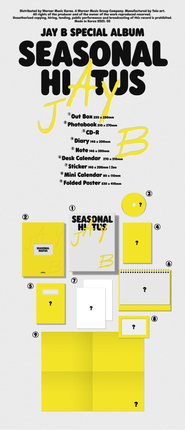 [PHOTO CARD] JAY B - SPECIAL ALBUM : SEASONAL HIATUS