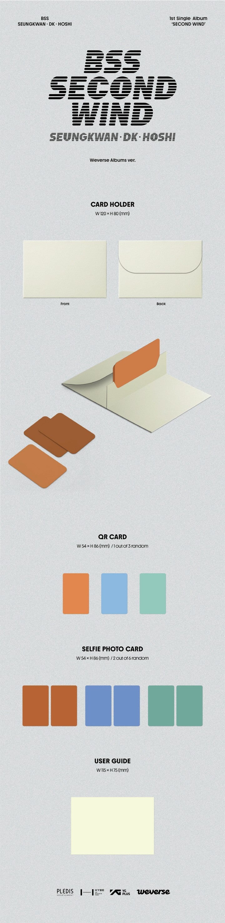 [PRE-ORDER ONLY] BSS (SEVENTEEN) - 1ST SINGLE ALBUM 'SECOND WIND' WEVERSE ALBUMS VER.