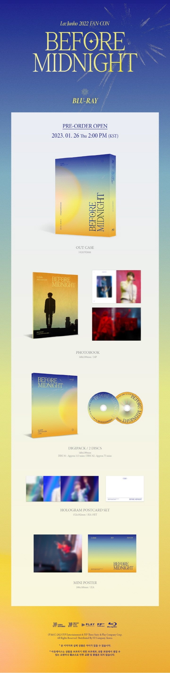 LEE JUNHO - 2022 FAN-CON [BEFORE MIDNIGHT] (BLU-RAY)