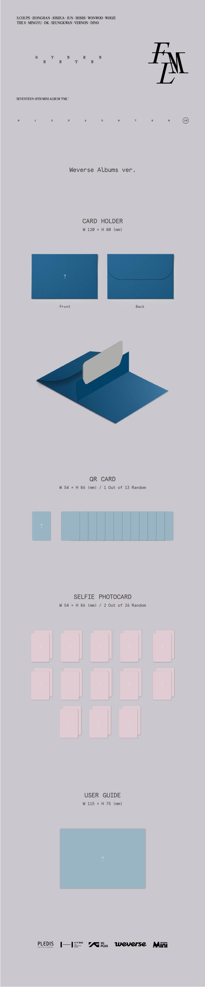 SEVENTEEN - 10TH MINI ALBUM 'FML' (WEVERSE ALBUMS VER.)