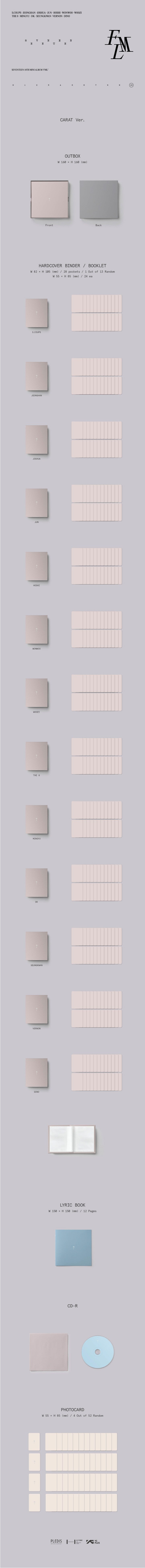 SEVENTEEN - 10TH MINI ALBUM 'FML' (CARAT VER.) RANDOM VER.