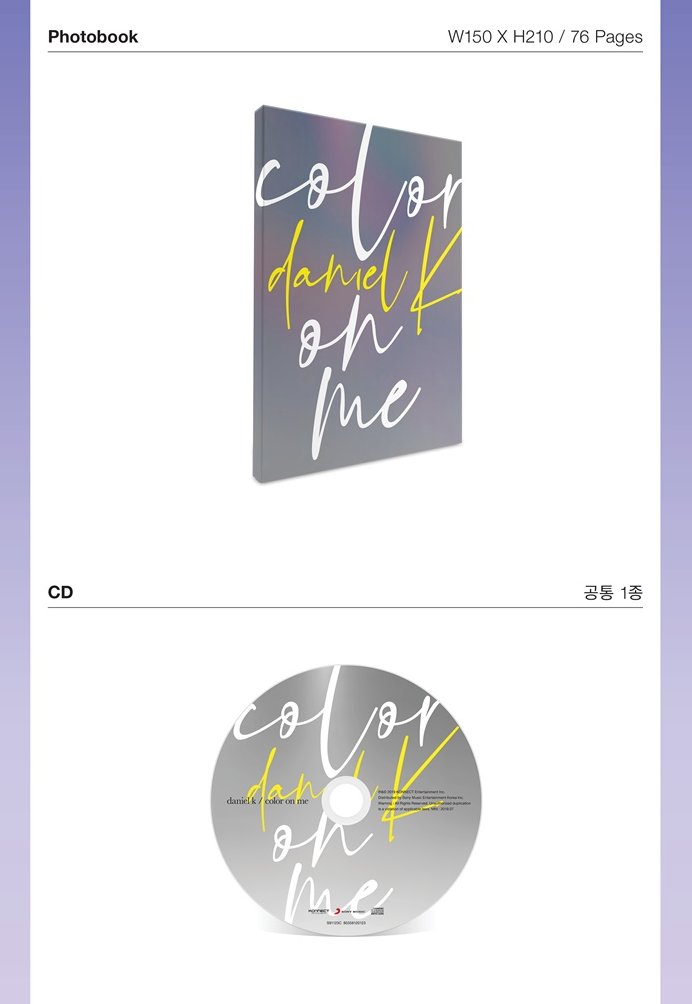 KANG DANIEL – COLOR ON ME (1ST MINI ALBUM)