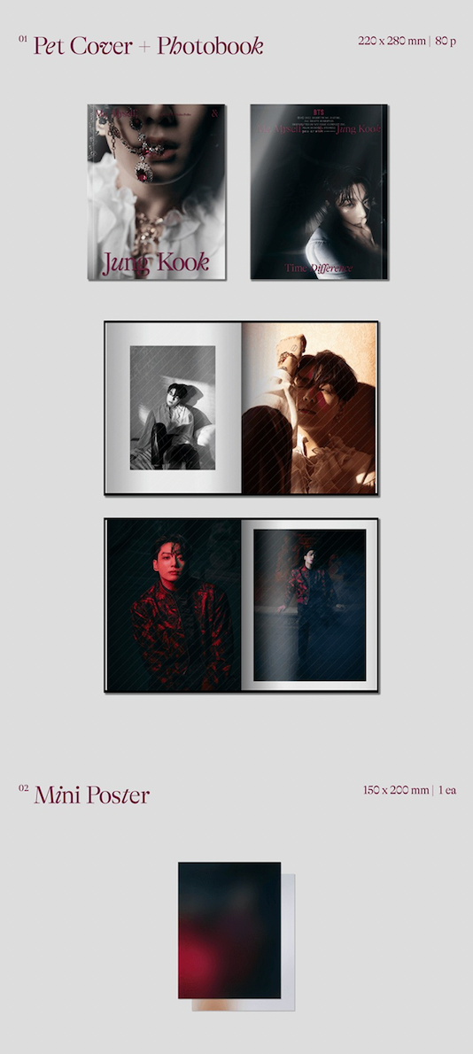 JUNG KOOK SPECIAL 8 PHOTO-FOLIO ME, MYSELF, AND JUNG KOOK 'TIME DIFFERENCE'