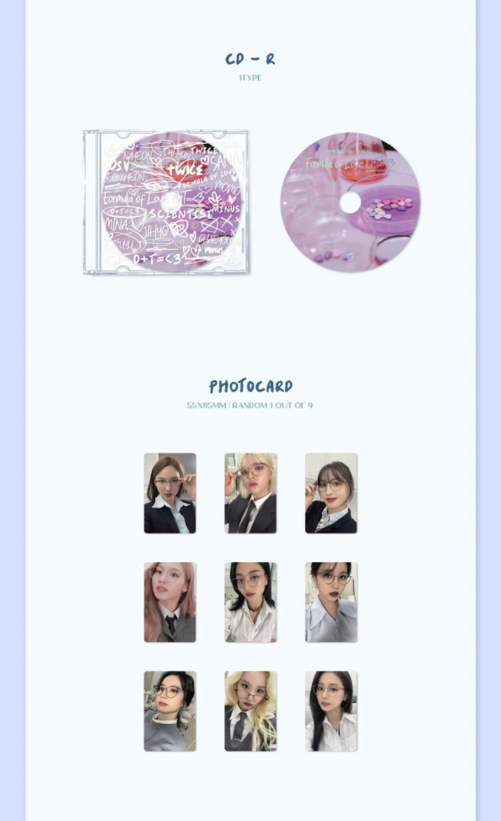 [PRE-ORDER ONLY] TWICE VOL.3 [FORMULA OF LOVE : O+T=<3] RESULT FILE VER.