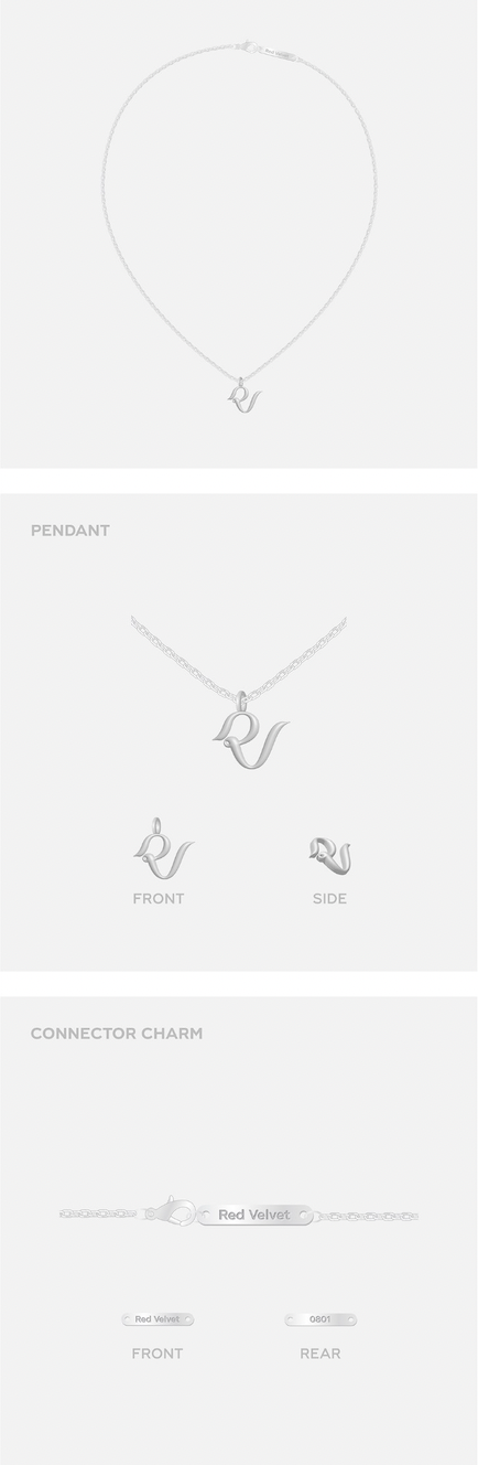 RED VELVET 8TH ANNIVERSARY NECKLACE SET