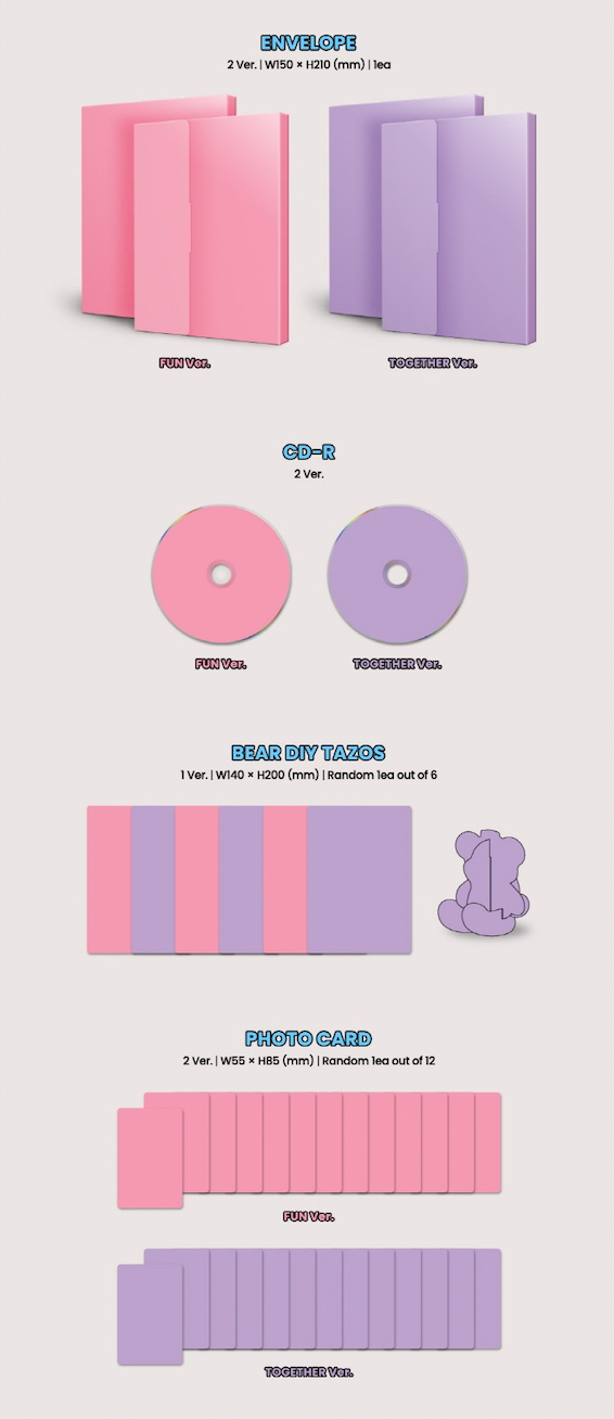 [WEVERSE] STAYC TEDDY BEAR (4TH SINGLE ALBUM) SET VER.