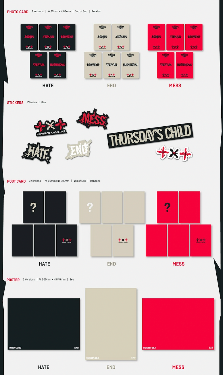 PHOTOCARD EVENT TOMORROW X TOGETHER (TXT) - MINISODE 2 : THURSDAY'S CHILD (4TH MINI ALBUM)