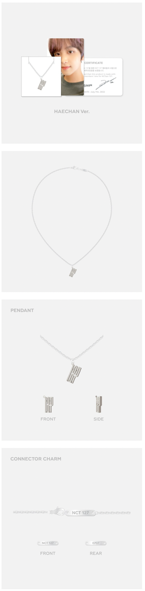 NCT 127 6TH ANNIVERSARY NECKLACE SET