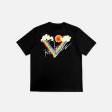 WAYV RAINBOW V T-SHIRT (BLACK VER.)