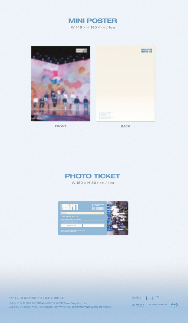 SEVENTEEN - 2021 SEVENTEEN ONLINE CONCERT [IN-COMPLETE] BLU-RAY