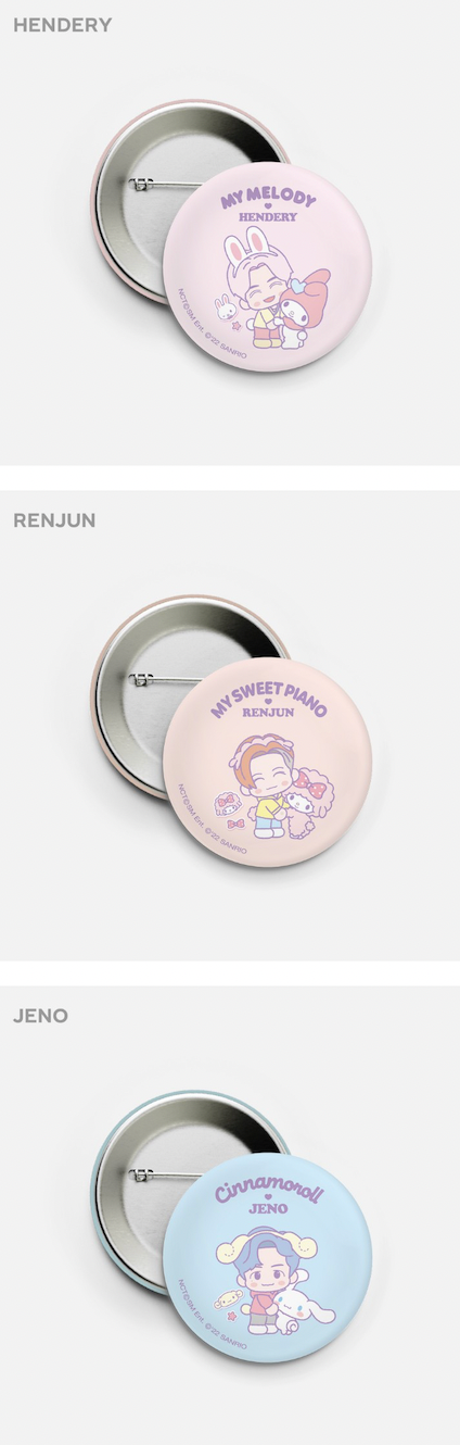 NCT × SANRIO RANDOM PIN BUTTON