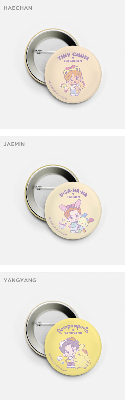 NCT × SANRIO RANDOM PIN BUTTON