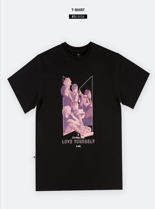 BTS – T-SHIRT [BLACK_AW] - Love Yourself Tour