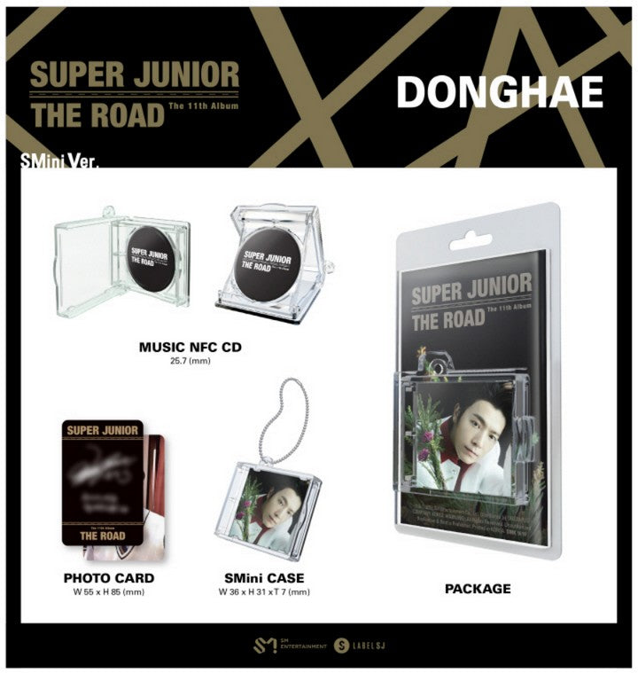 SUPER JUNIOR - VOL.11 [THE ROAD] (SMINI VER.) [DONGHAE VER.]