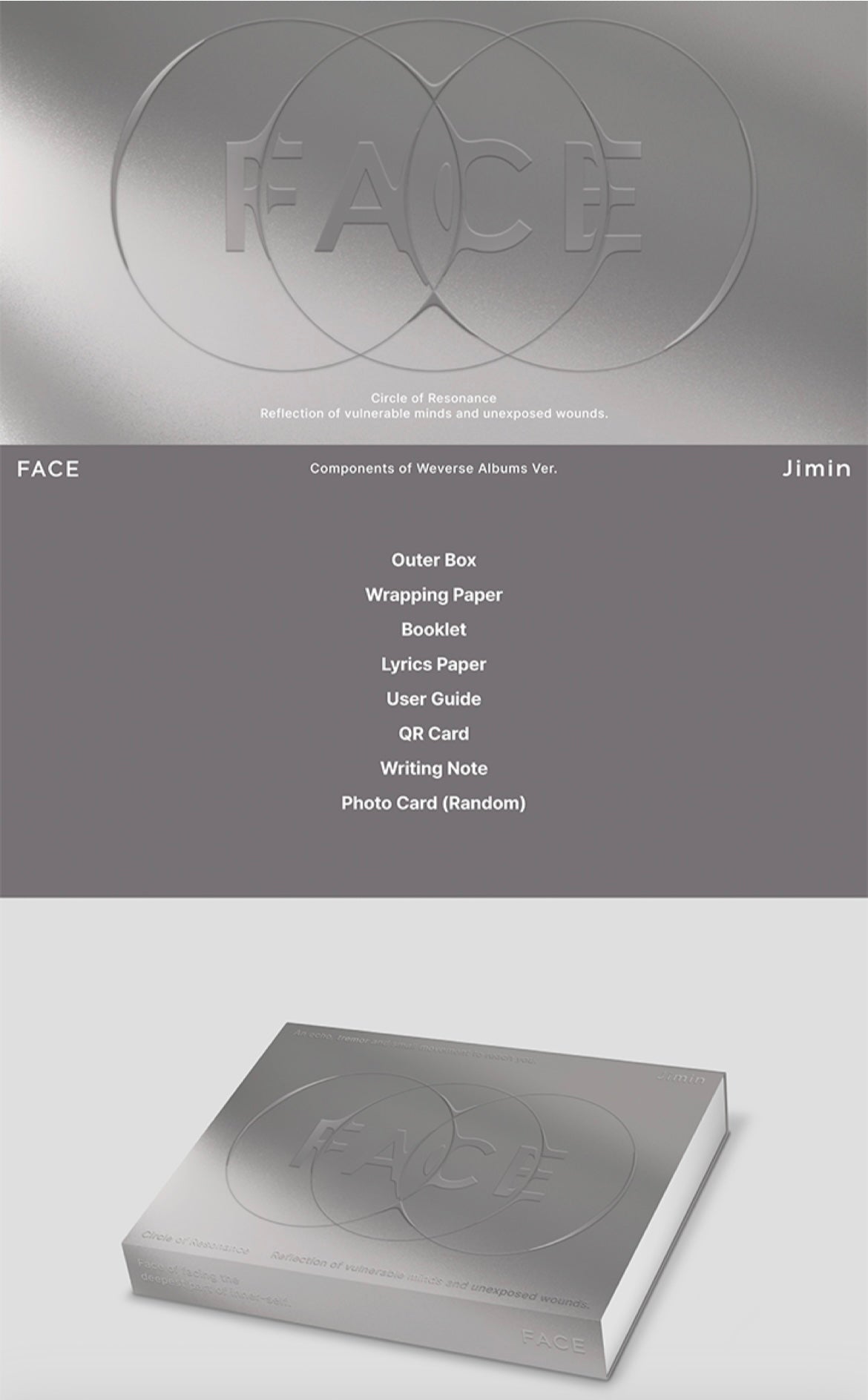 [WEVERSE] [JIMIN (BTS)] FACE [SET] + WEVERSE VER. SET