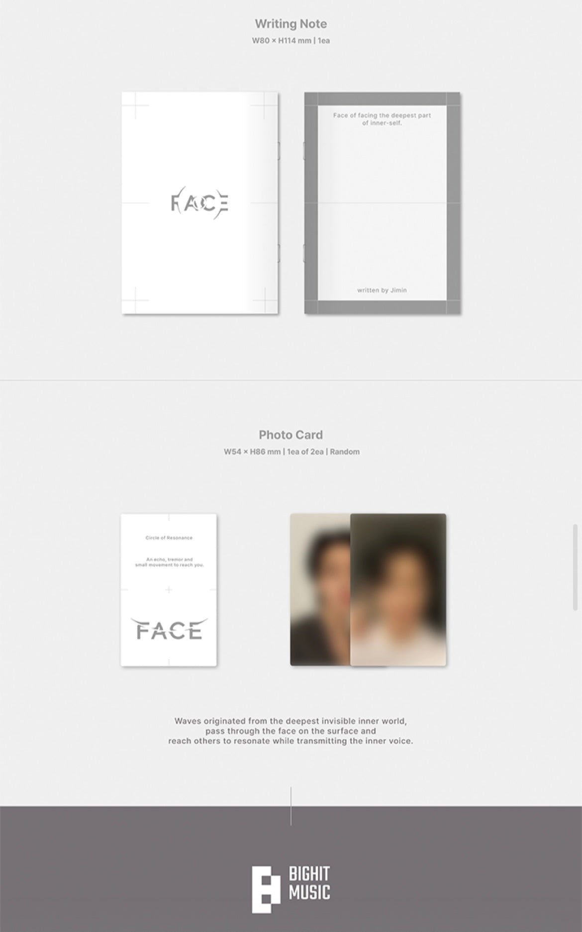 JIMIN (BTS) - FACE (WEVERSE ALBUMS VER.)