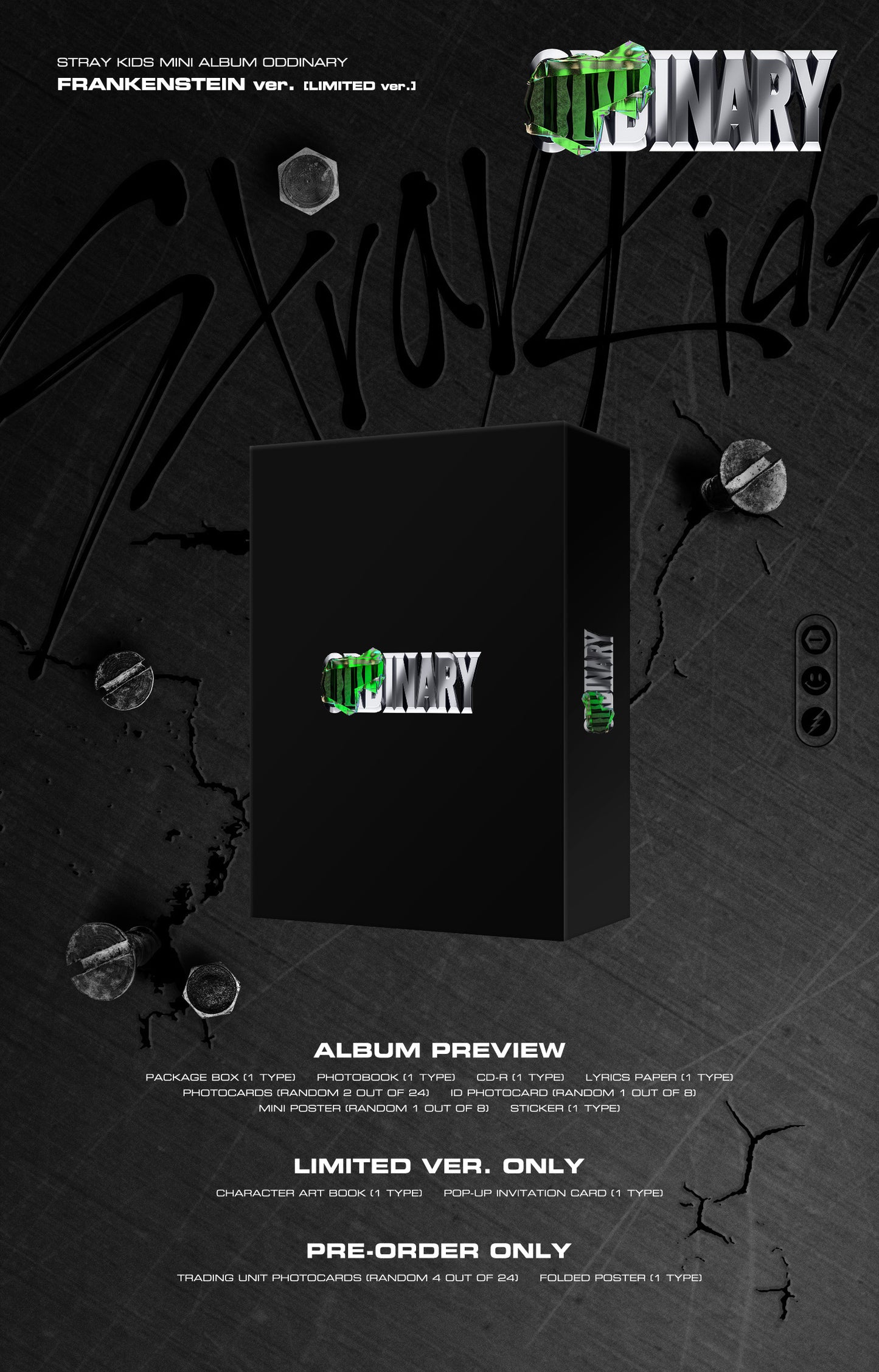 STRAY KIDS - ODDINARY (FRANKENSTEIN VER.) (LIMITED VER.)