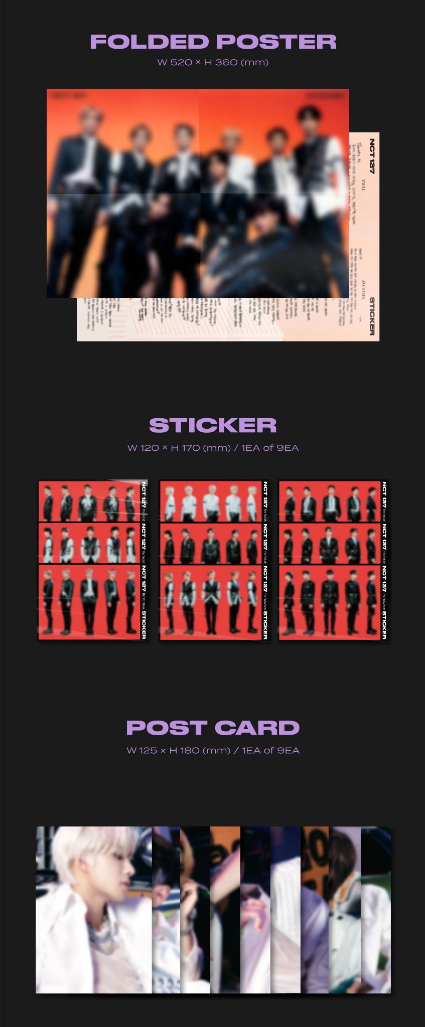 NCT 127 - VOL.3 [STICKER] Sticker ver.