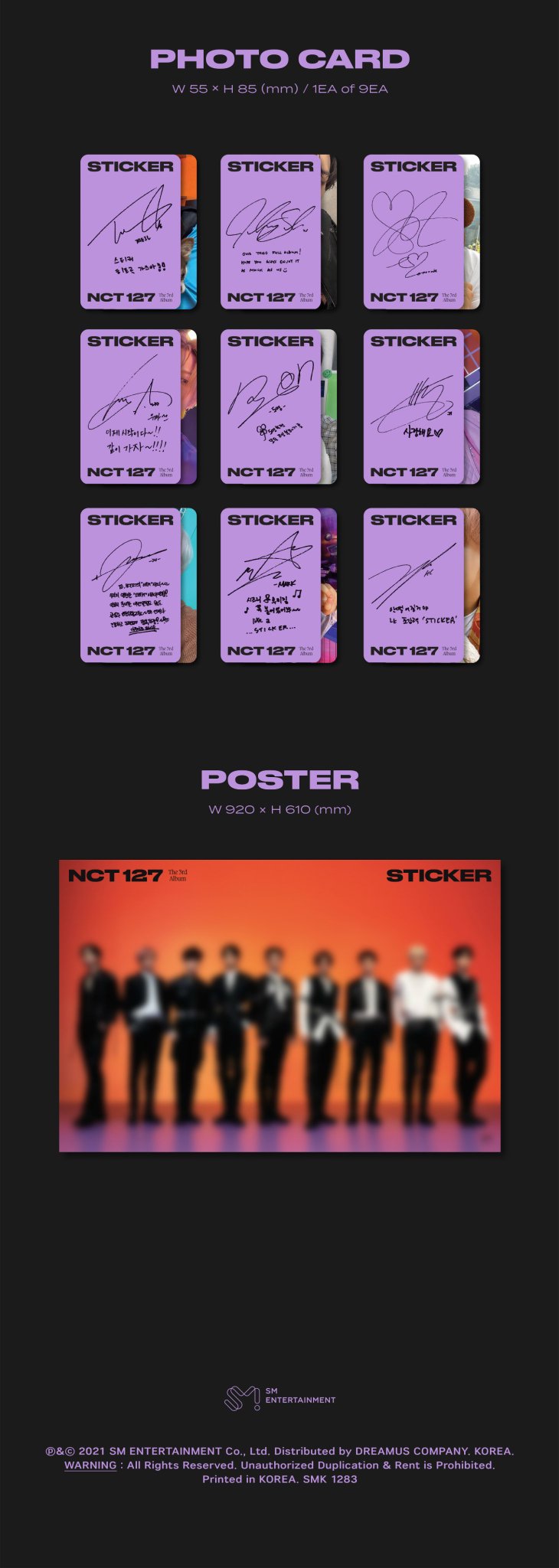 NCT 127 - VOL.3 [STICKER] Sticker ver.