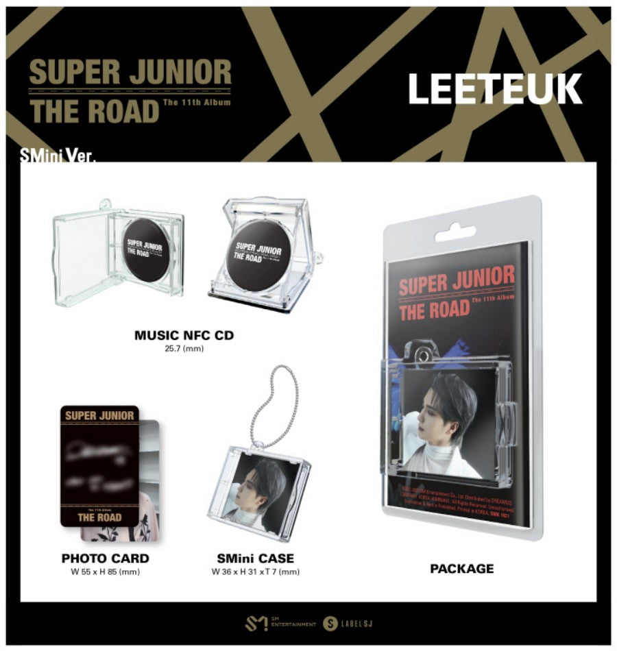 SUPER JUNIOR - VOL.11 [THE ROAD] (SMINI VER.) [LEETEUK VER.]