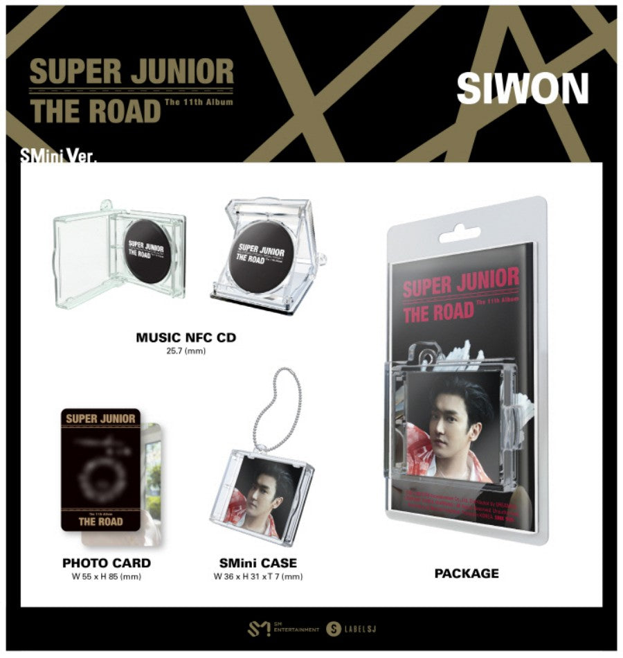 SUPER JUNIOR - VOL.11 [THE ROAD] (SMINI VER.) [SIWON VER.]