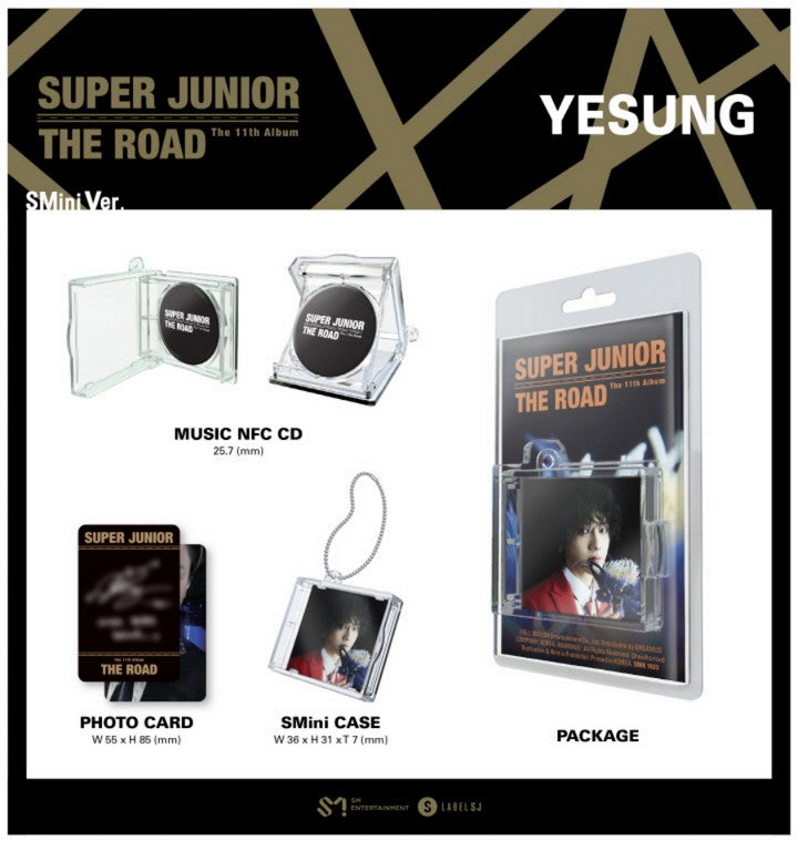 SUPER JUNIOR - VOL.11 [THE ROAD] (SMINI VER.) [YESUNG VER.]