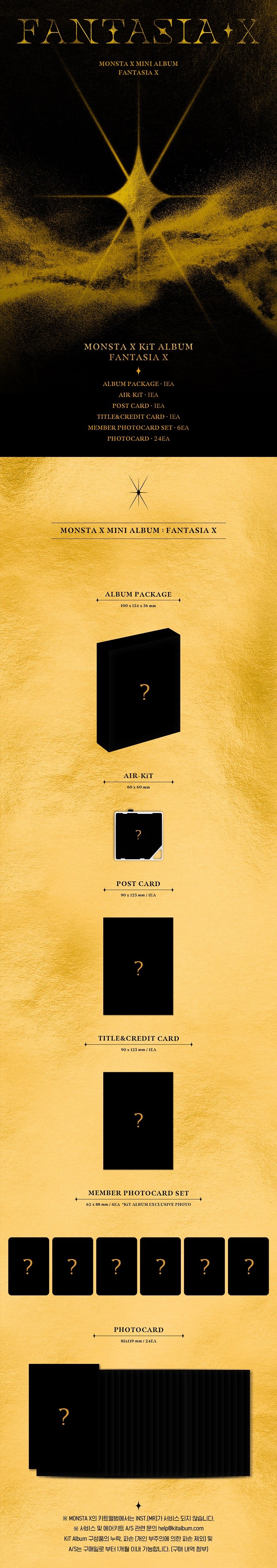 MONSTA X - FANTASIA X (MINI ALBUM) KIT