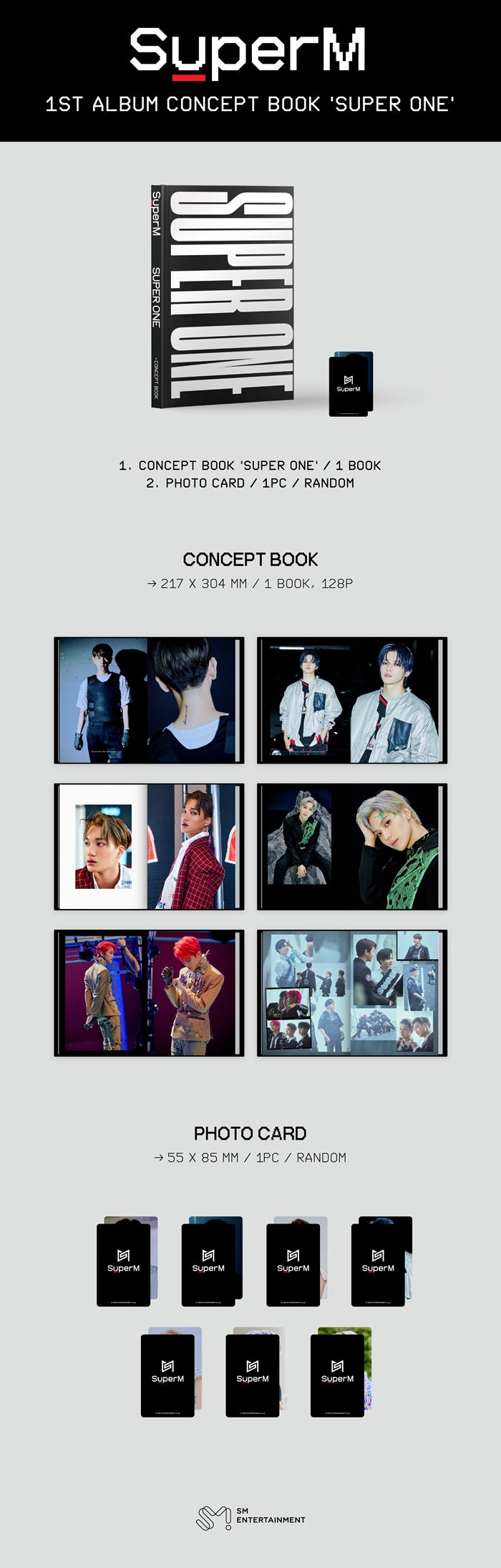 SUPERM - SUPERM 1ST ALBUM CONCEPT BOOK [SUPER ONE]