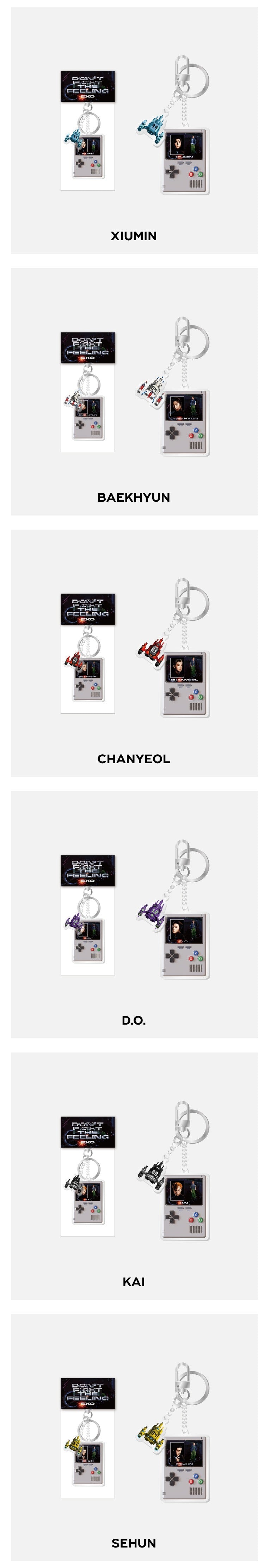 EXO - ACRYLIC KEY RING - DON’T FIGHT THE FEELING