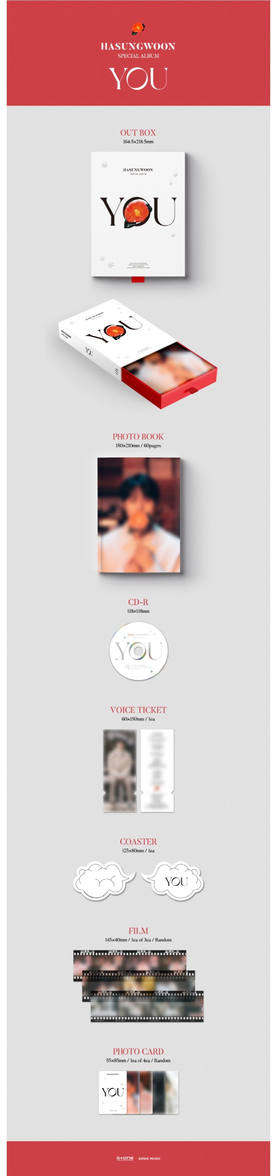 HA SUNG WOON - SPECIAL ALBUM [YOU]