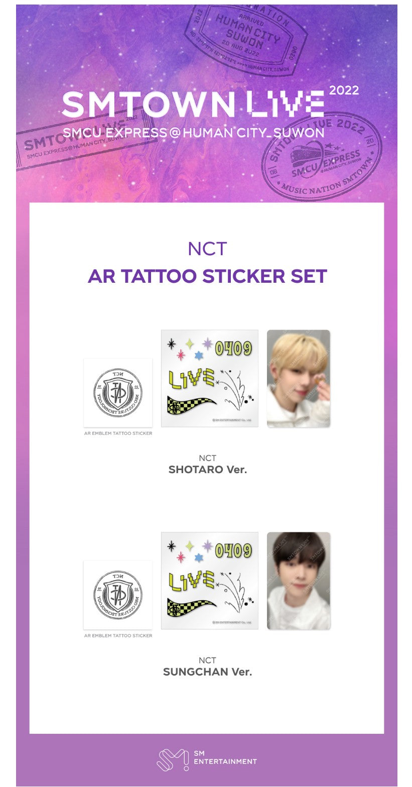 NCT AR TATTOO STICKER SET